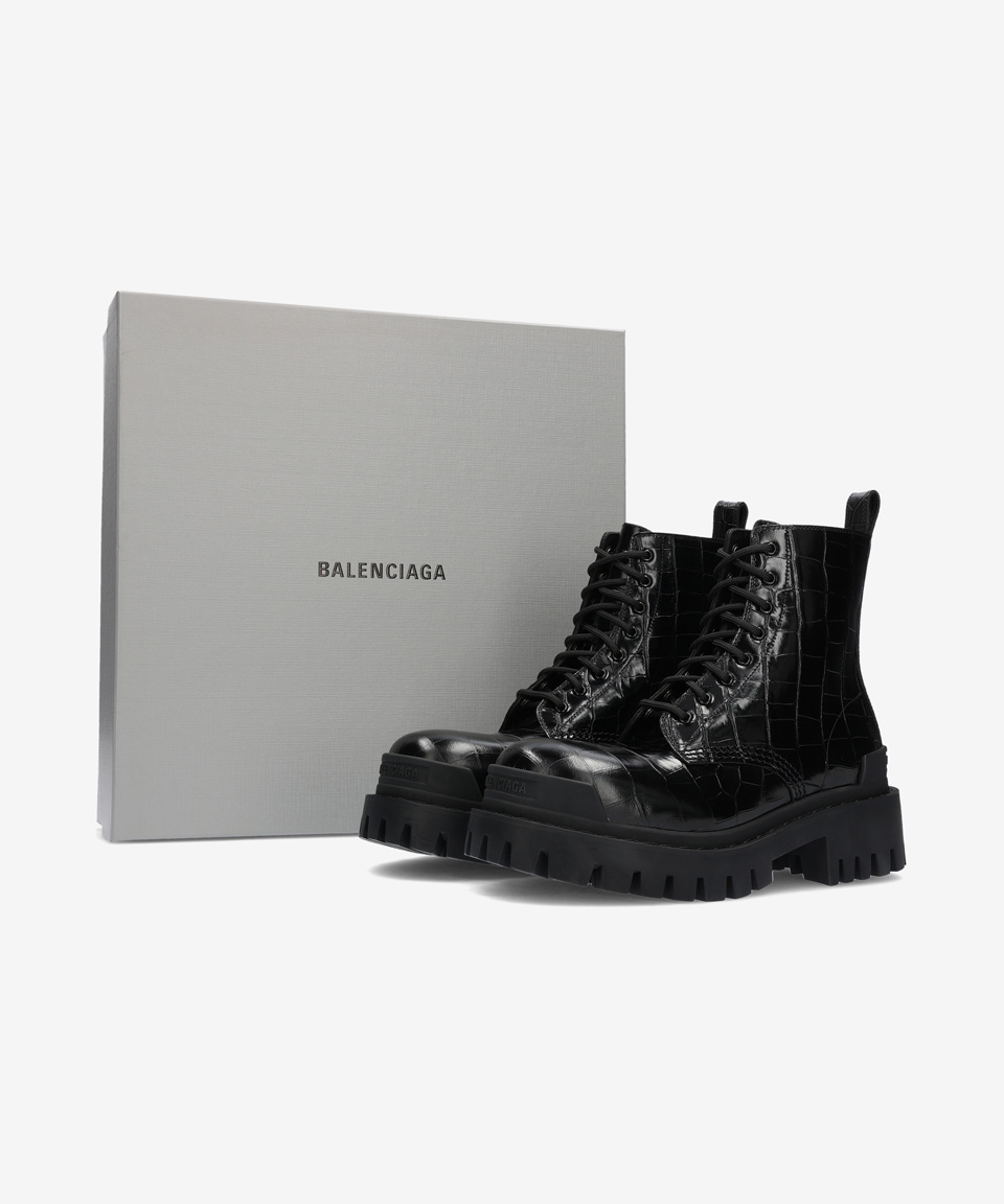 MUSINSA | BALENCIAGA Strike Boots - Black / 600970WA9D01000