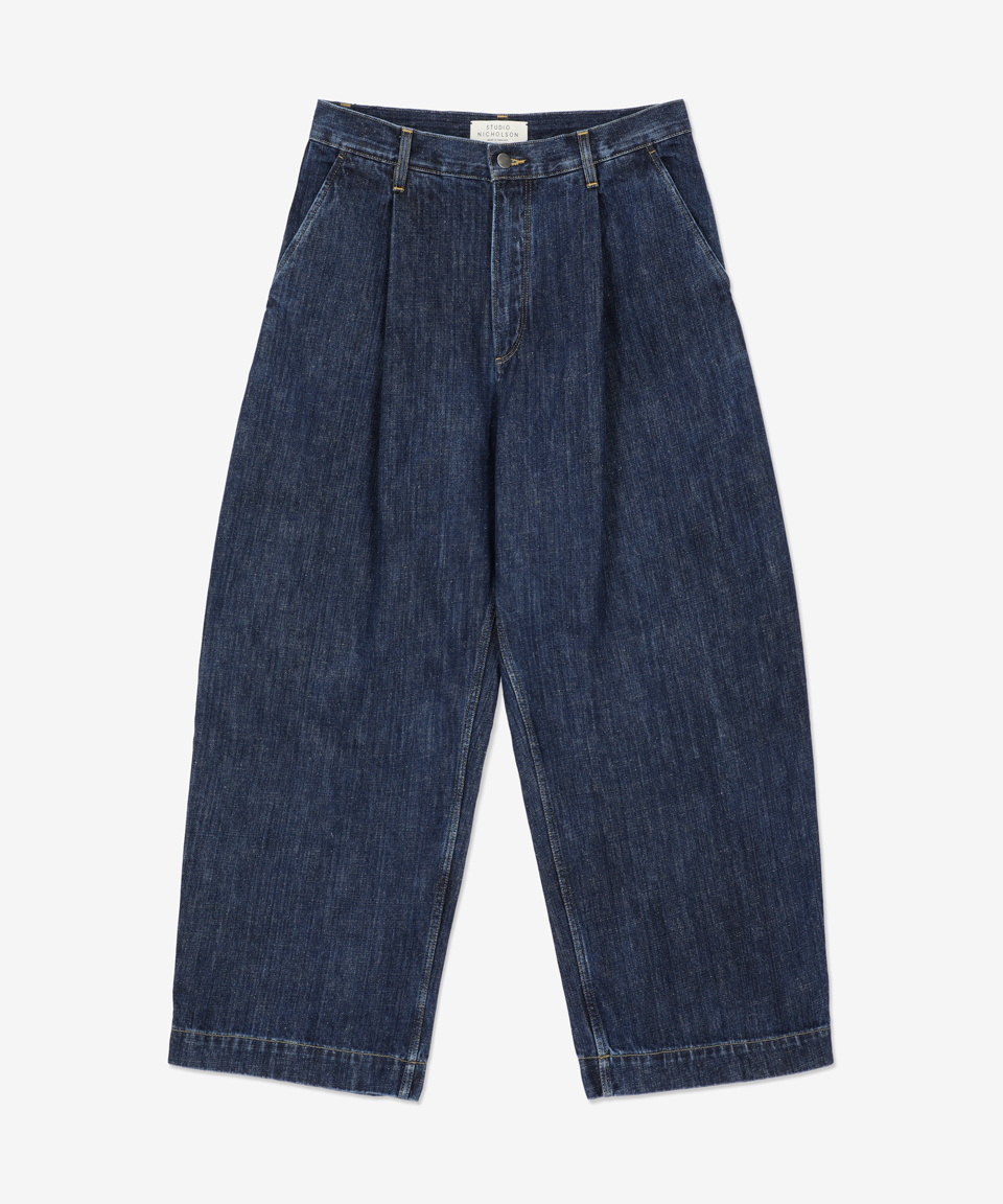 【新品】【S】everyone soft denim pants indigo MUSINSA | STUDIO NICHOLSON Pooke denim pants - Indigo