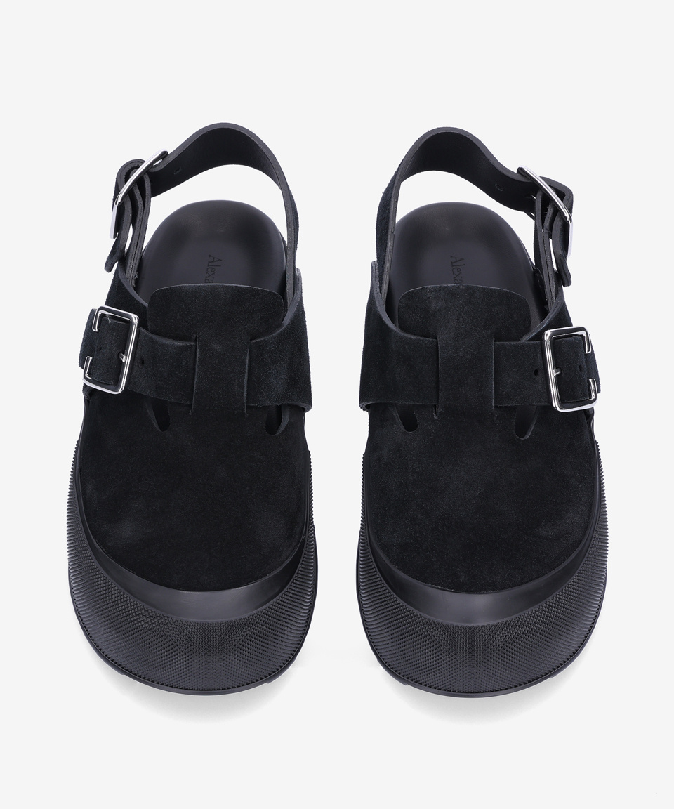 MUSINSA | ALEXANDER McQUEEN Mount Slick Sandals - Black