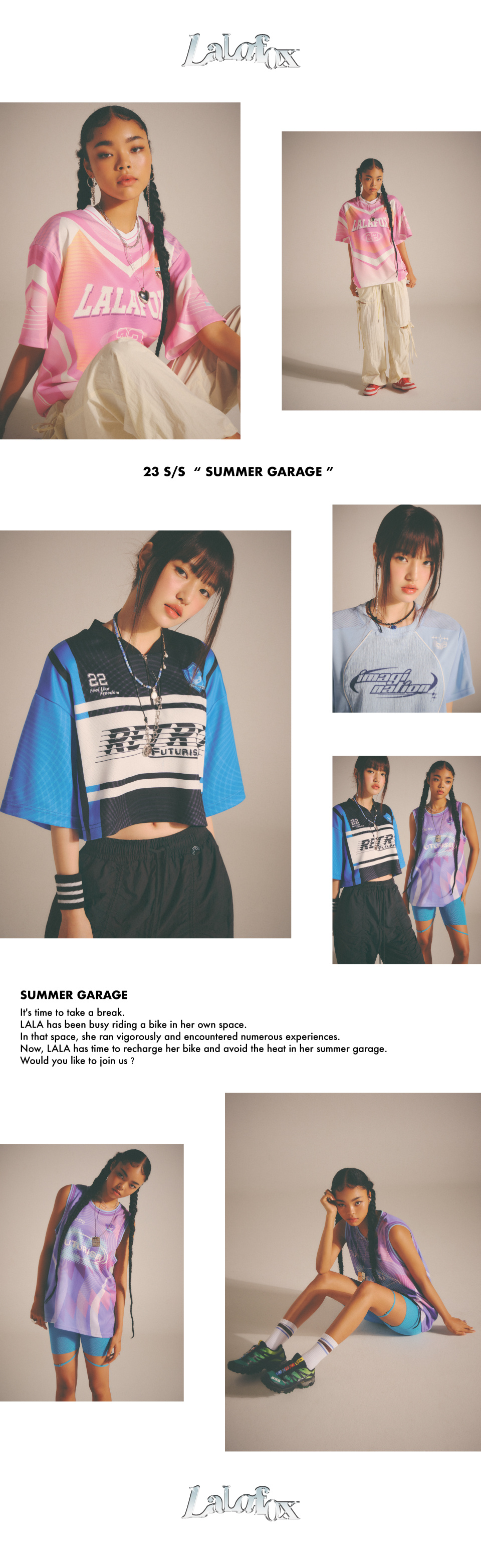 MUSINSA公式 | LALAFOX ZIP-UP MESH DTP T-SHIRT Mesh Short