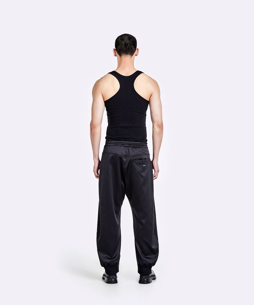Metal logo sleeveless - Black