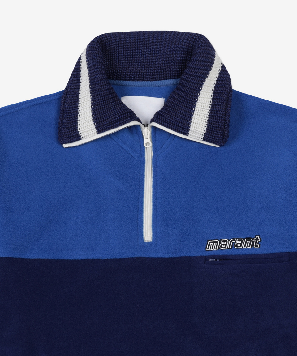MUSINSA | ISABEL MARANT Mamet Color Block Fleece Zip-Up