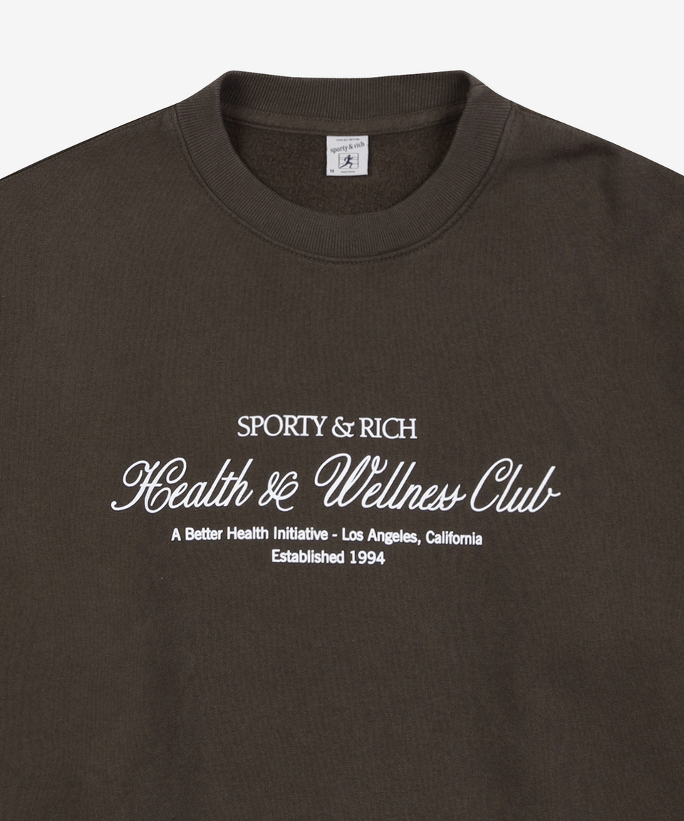 スウェット・トレーナー Sporty & Rich Logo Man to Man Chocolate White CR665CH CR665C MUSINSA | SPORTY&RICH Logo Sweatshirt - Chocolate: White