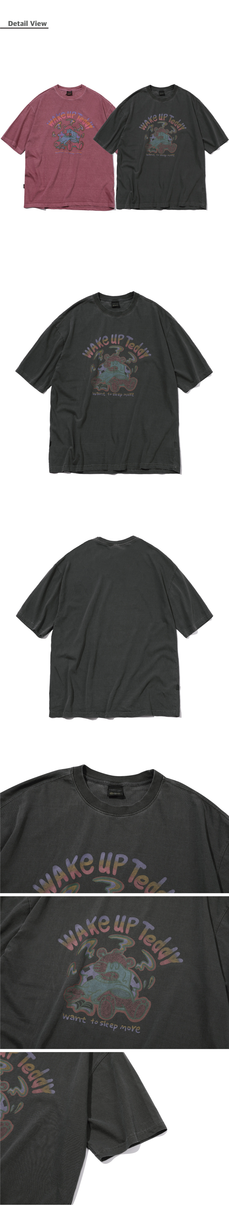 【CPGN STUDIO】23SS★ Wake Up Teddy Short Sleeve Tee MUSINSA公式 | CPGN STUDIO Wake Up Teddy Pigment Short Sleeve