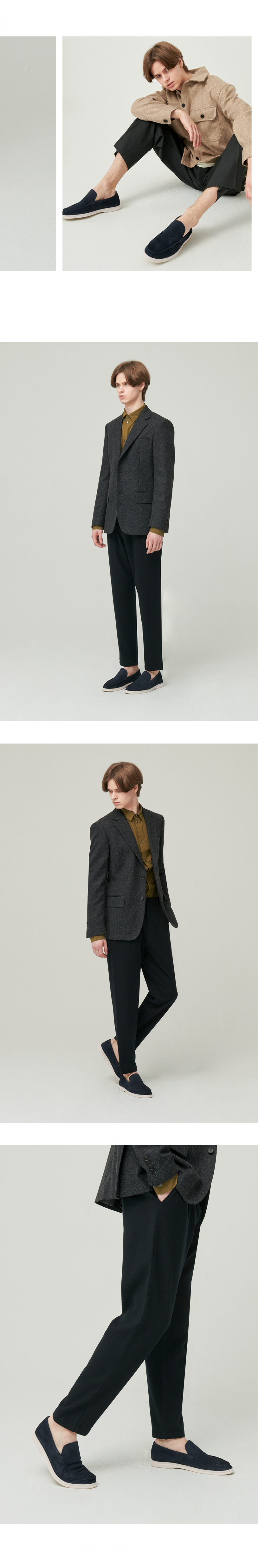 MUSINSA | CUSTOMADE 3cm Suede Minimal Loafer Louis (CR0046NV)