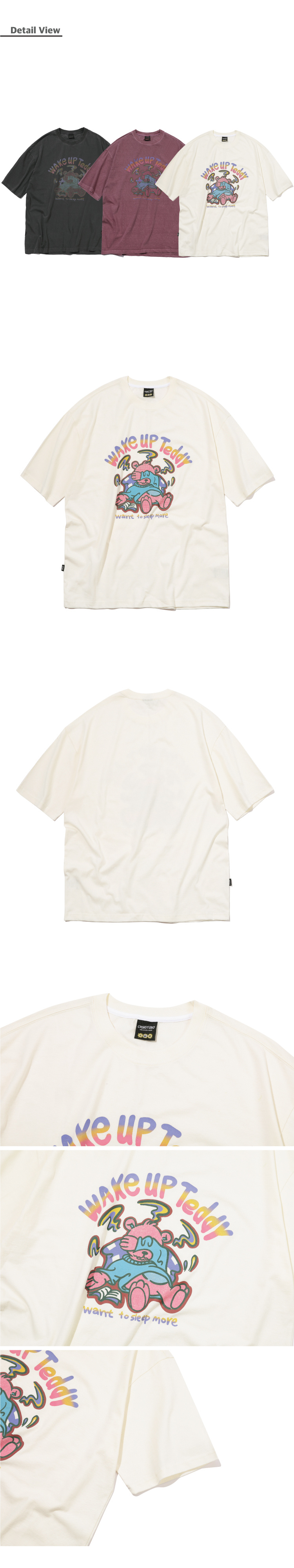 【CPGN STUDIO】23SS★ Wake Up Teddy Short Sleeve Tee MUSINSA | CPGN STUDIO Wake Up Teddy Pigment Short Sleeve T