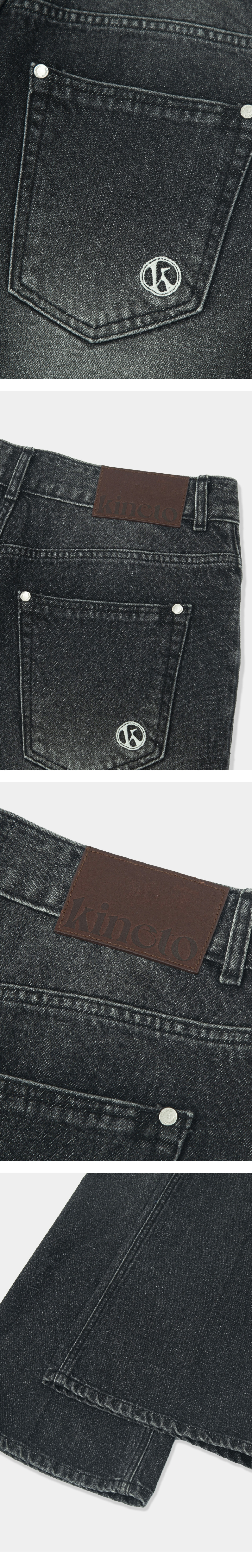 MUSINSA公式 | KINETO Classic Flare Denim Pants_Black