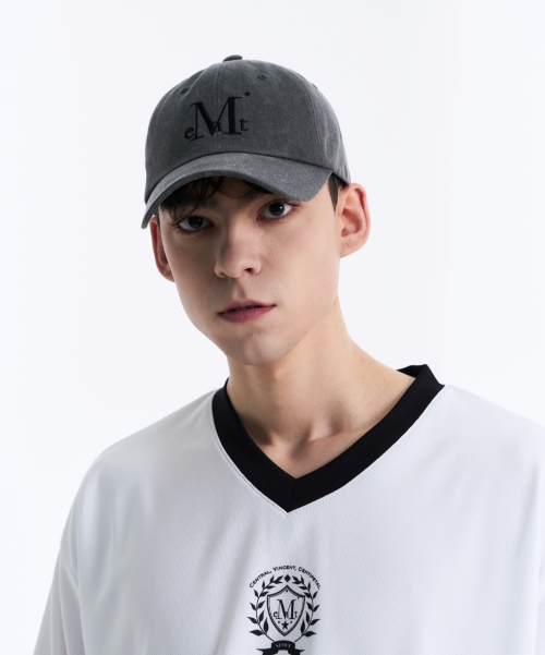 Signature ball cap (Dyeing gray denim)