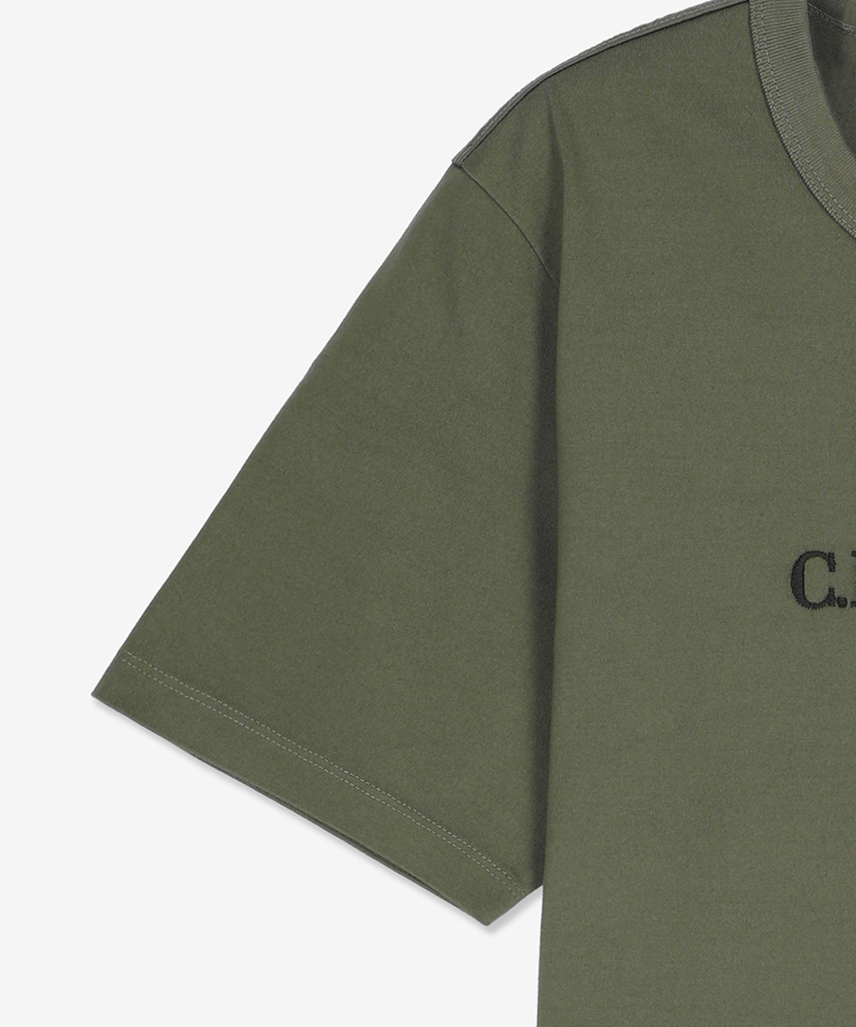 ★C.P. Company★ 302 Relax Fit T-Shirt Bronze Green 14CMTS15 MUSINSA公式 | CP Company 30/2 Relaxed fit T-shirt - Bronze