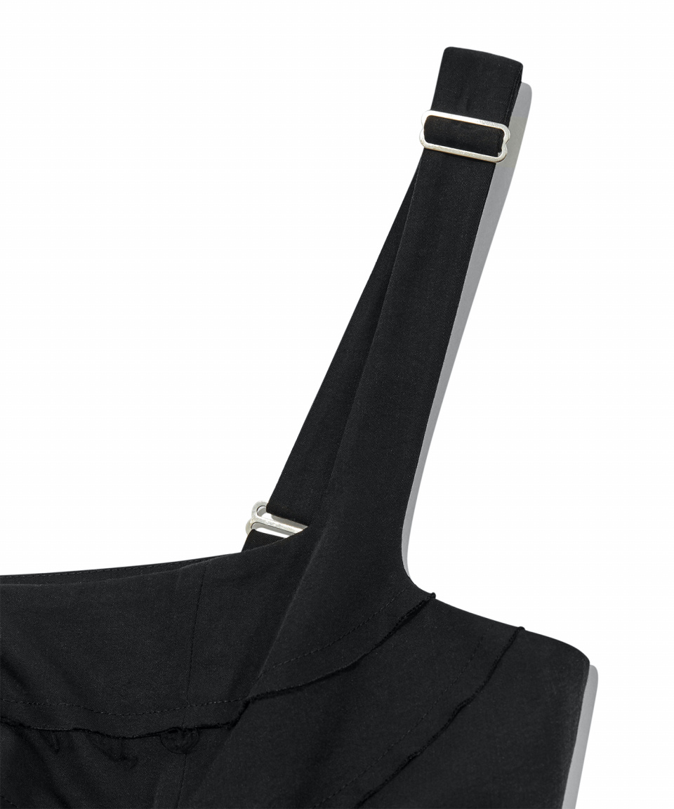 MUSINSA | GLOWNY HOUSTON BUSTIER TOP (BLACK)