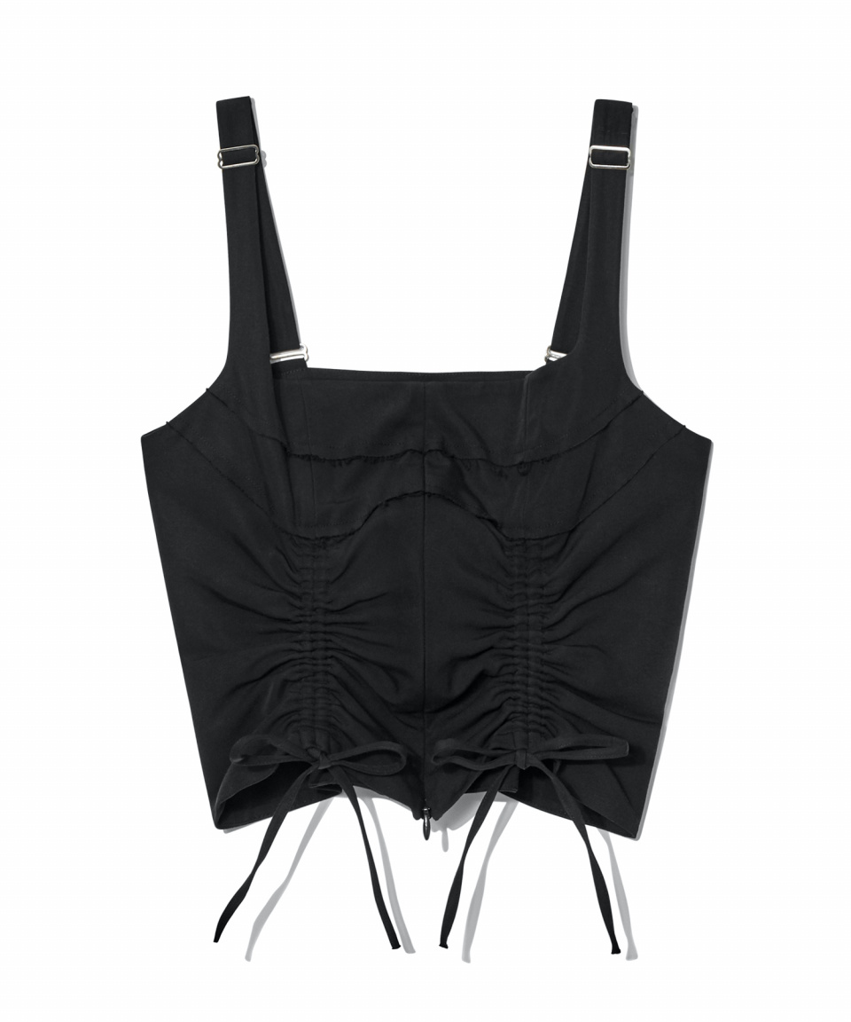 MUSINSA | GLOWNY HOUSTON BUSTIER TOP (BLACK)