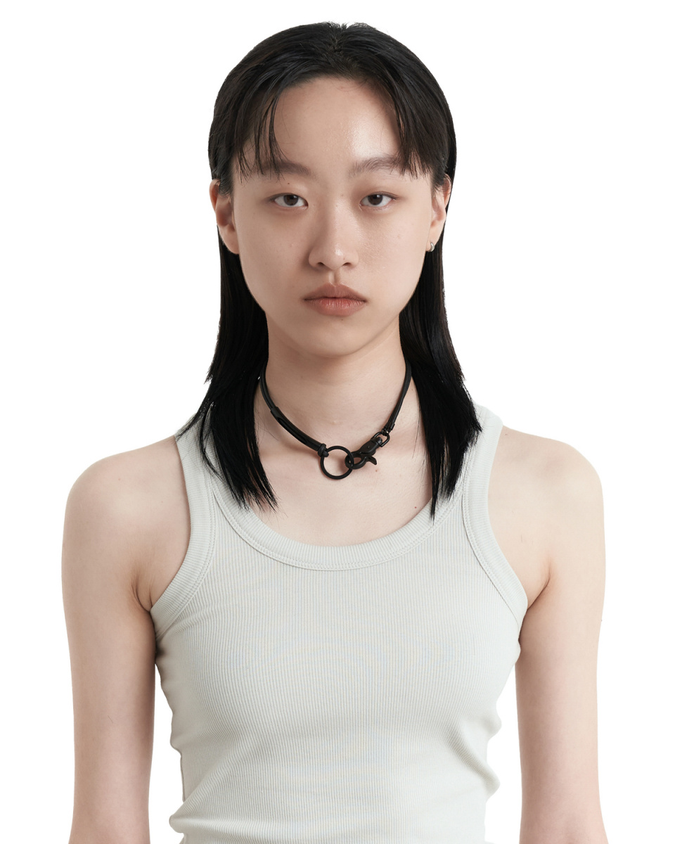 ★【SAGEGA】 3way Leather Necklace★ SAGEGA 3way Sporty Necklace (Petal Blue) | International Store