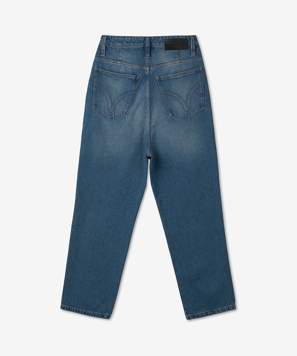 ★MUSINSA STANDARD★ Belted semi balloon denim pants grey MM MUSINSA | MUSINSA STANDARD Linen-like semi-balloon denim