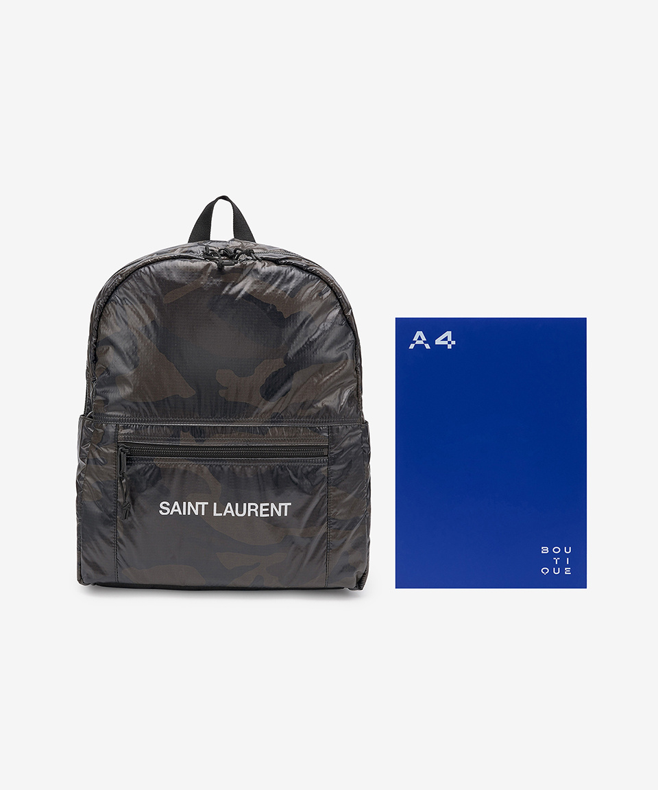 MUSINSA | SAINT LAURENT Camouflage Print Backpack - Black