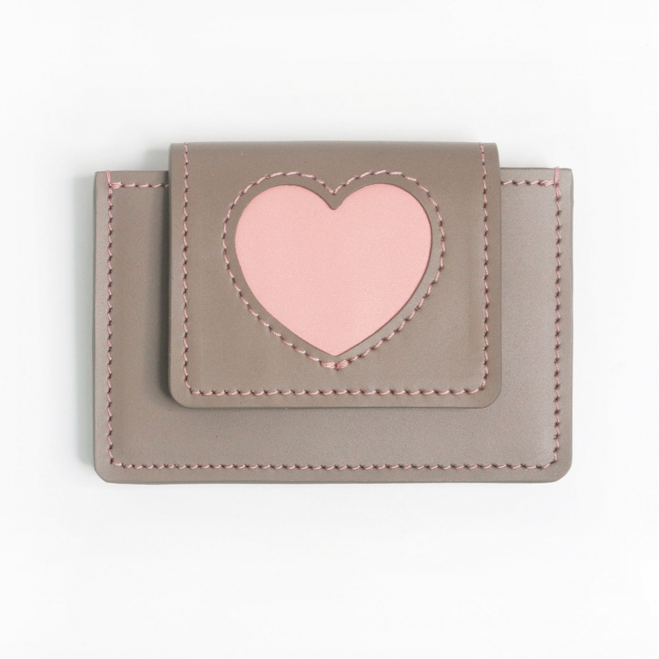 MUSINSA | KEIKE Shape of Wallet - Pink Brown
