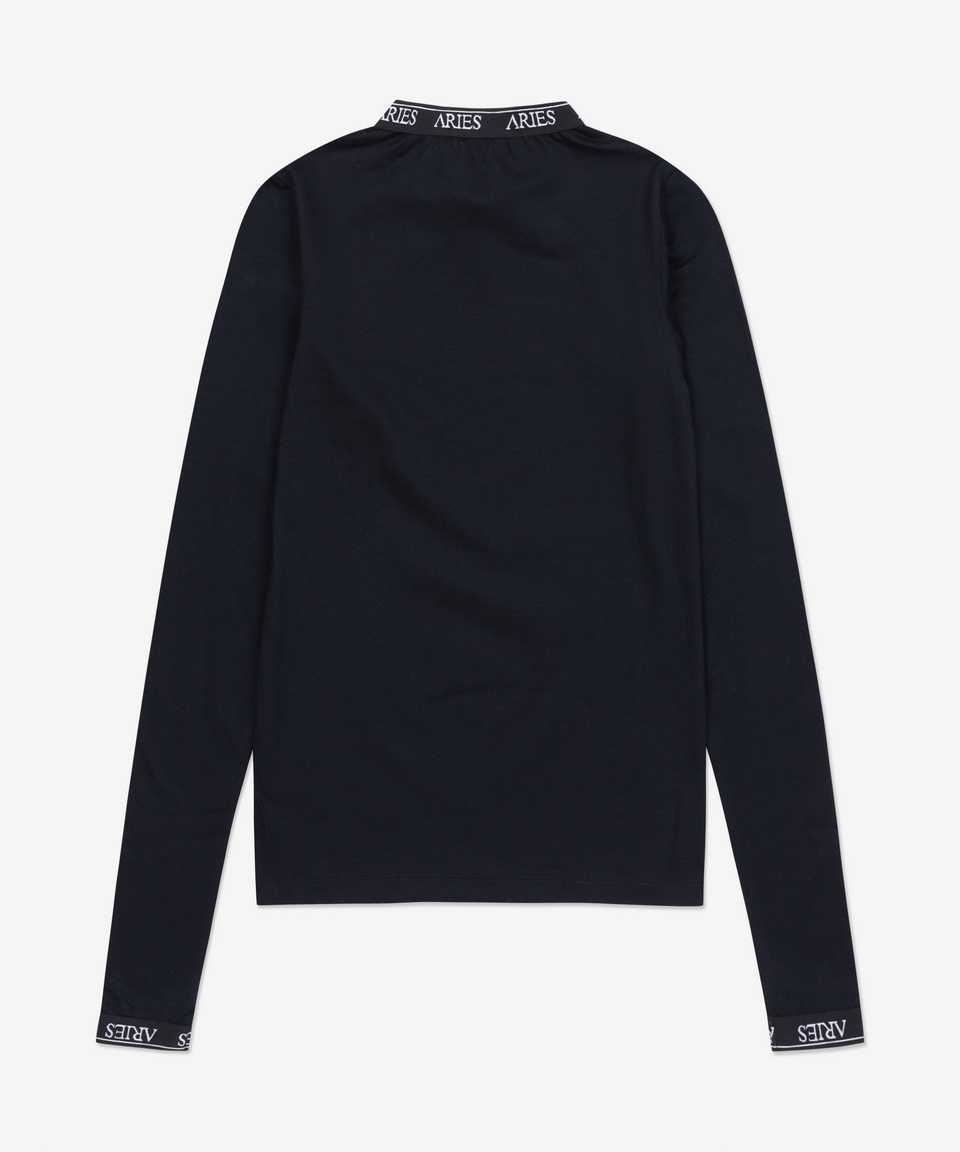 ★ARIES★ Mercerized Long Sleeve T-Shirt Black STAR40000BLK MUSINSA | ARIES Mercerized Long Sleeve T-Shirt - Black