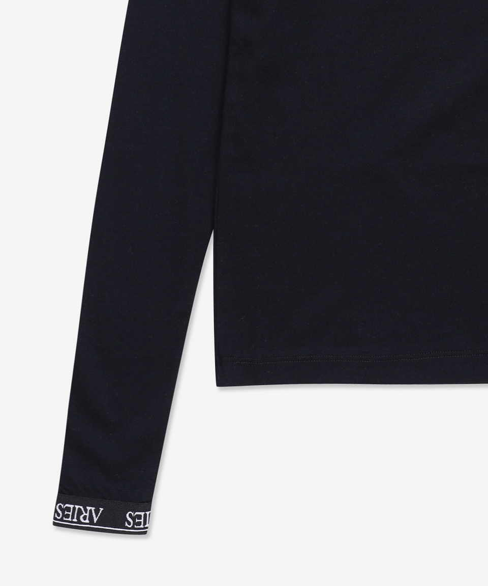 ★ARIES★ Mercerized Long Sleeve T-Shirt Black STAR40000BLK MUSINSA | ARIES Mercerized Long Sleeve T-Shirt - Black