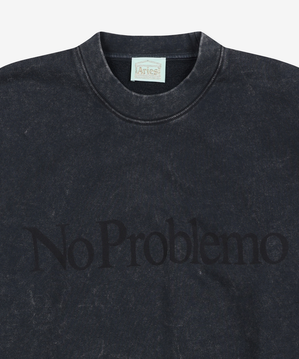 スウェット・トレーナー ARIES Acid No Problem Man to Man Black STAR20002BLK STAR2000 スウェット・トレーナー ARIES Acid No Problem Man to Man