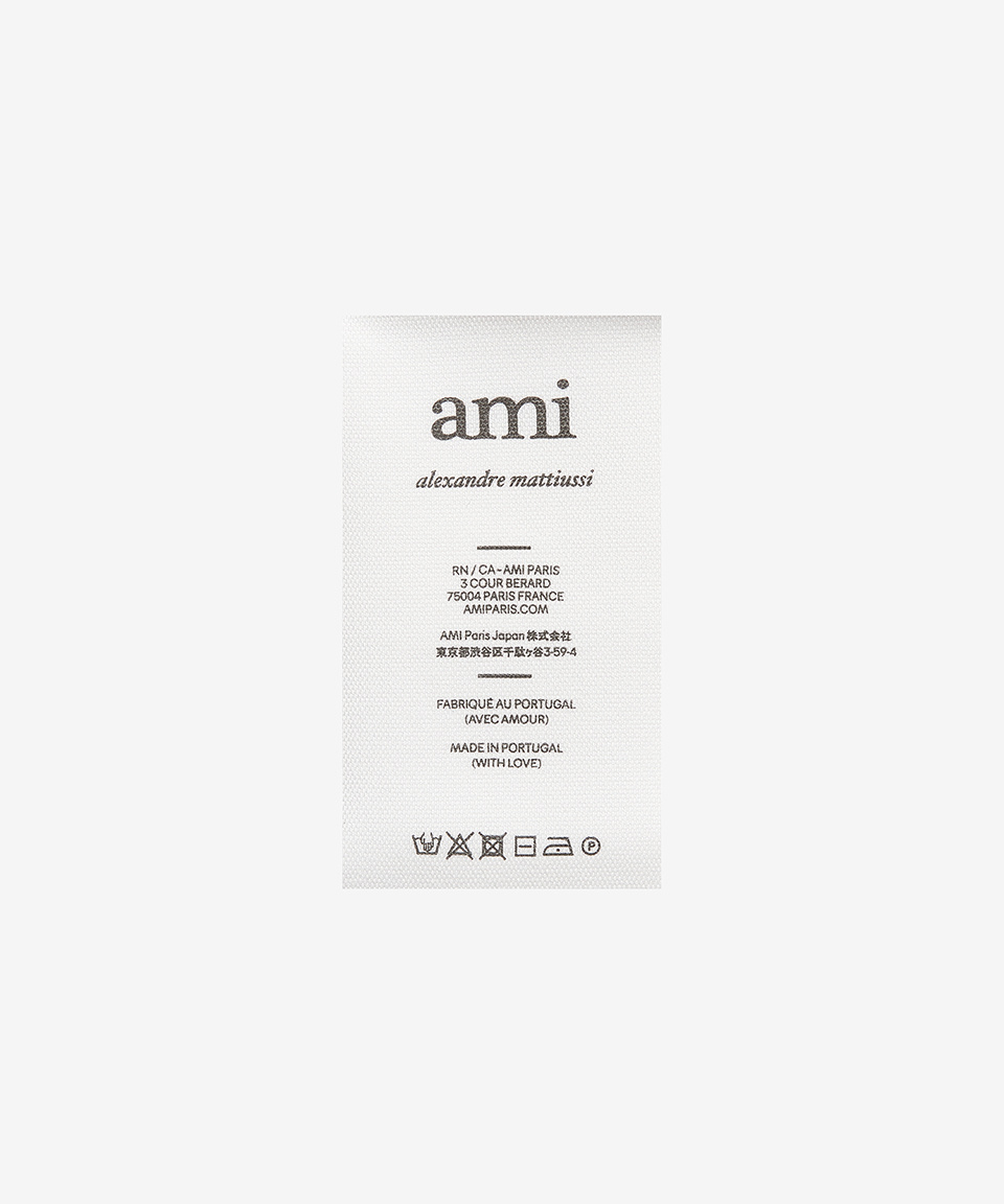 아미(AMI) 남성 스몰 하트 로고 울 니트 - 베이지 / HKS001001709 - 250,000 | 무신사