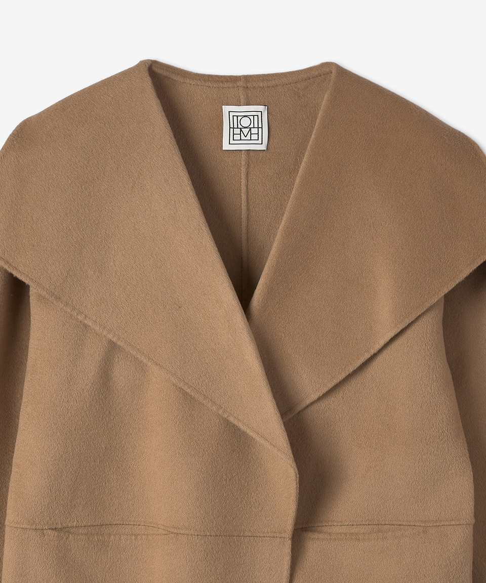 コート TOTEME Woman Coat Camel 211110717 835 TOTEME-Signature Wool Cashmere Coat-211110717 CAMEL 835 – Dope