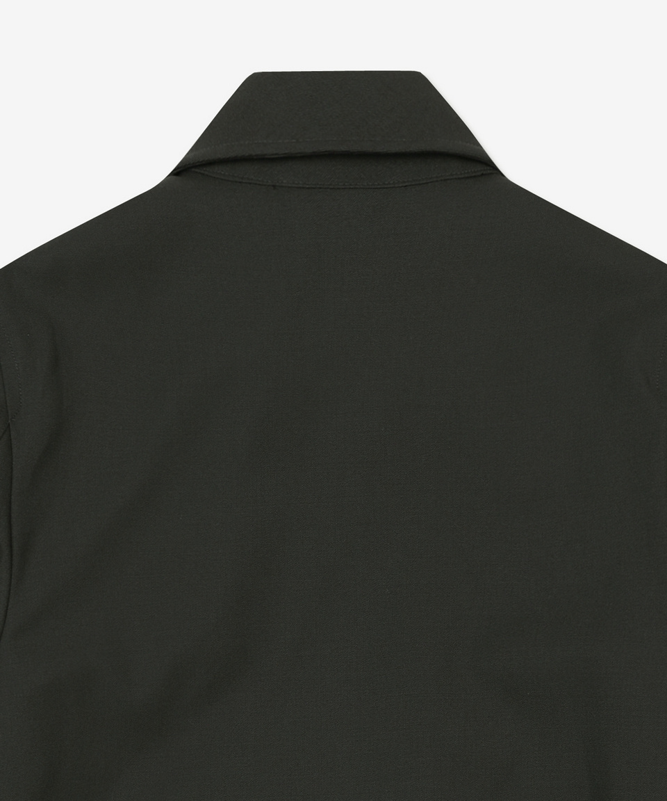 MUSINSA | HELMUT LANG High neck Bomber Jacket - Dark Green