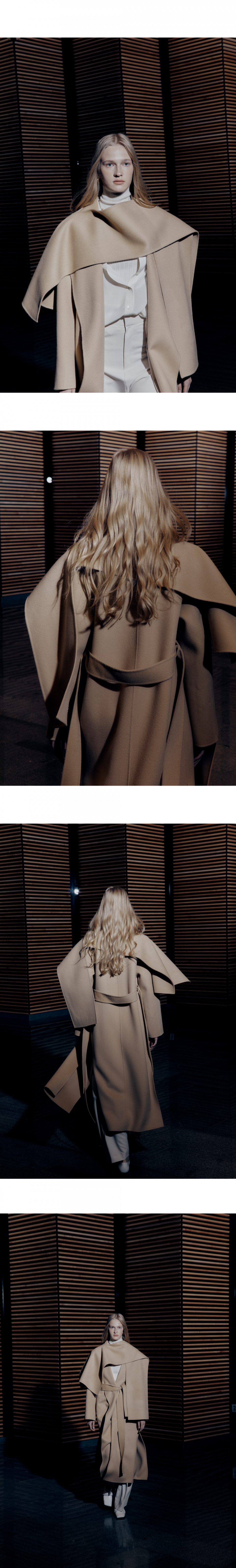 뮤제(MUSEE) [ANGORA 20%] ANNA Angora Shawl Collar Handmade Coat_Creamy ...