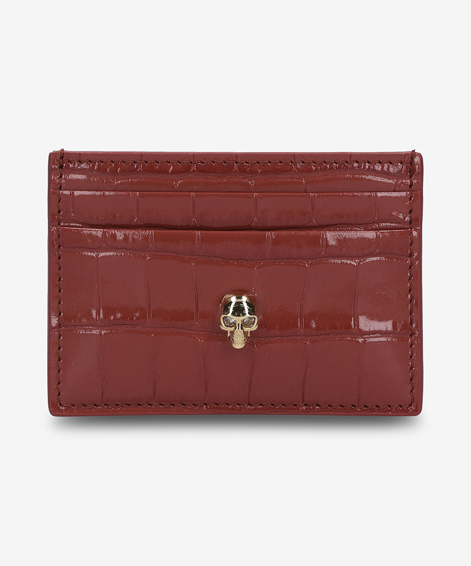 MUSINSA | ALEXANDER McQUEEN Skull Card Holder - Red