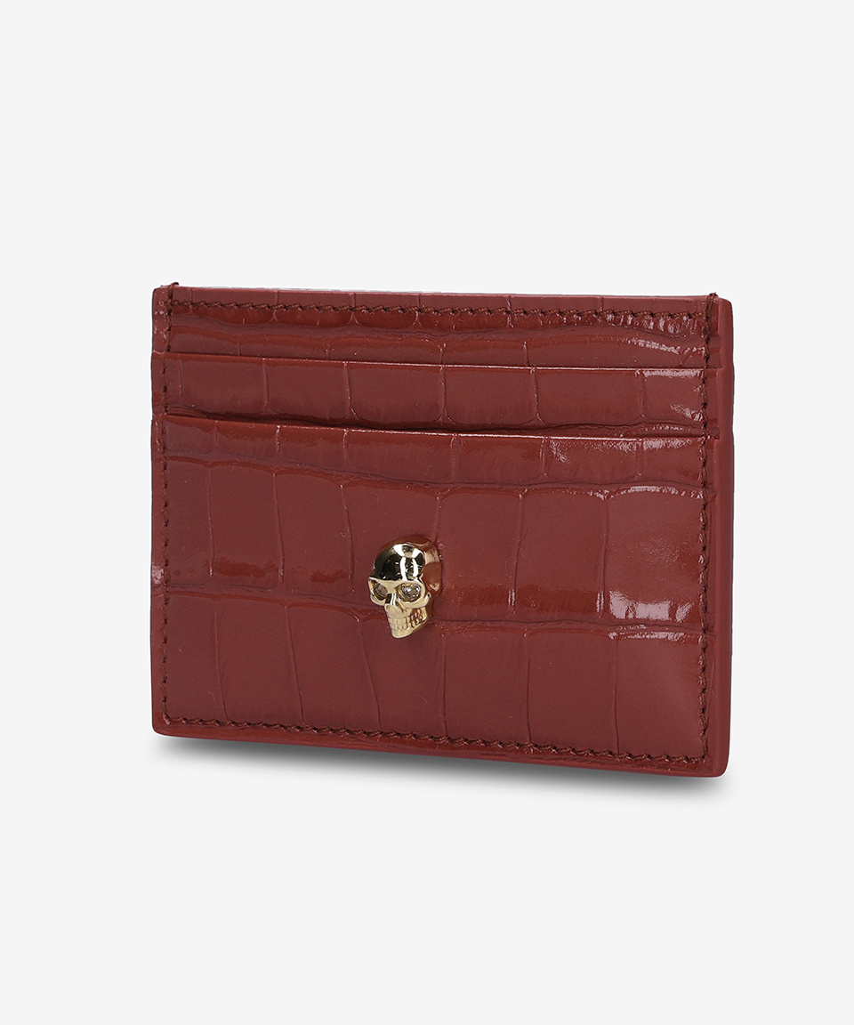 MUSINSA | ALEXANDER McQUEEN Skull Card Holder - Red