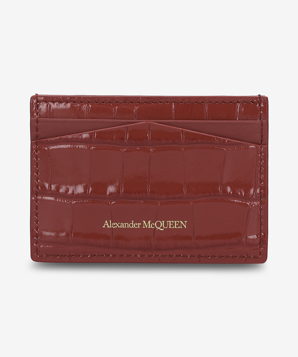 MUSINSA | ALEXANDER McQUEEN Skull Card Holder - Red