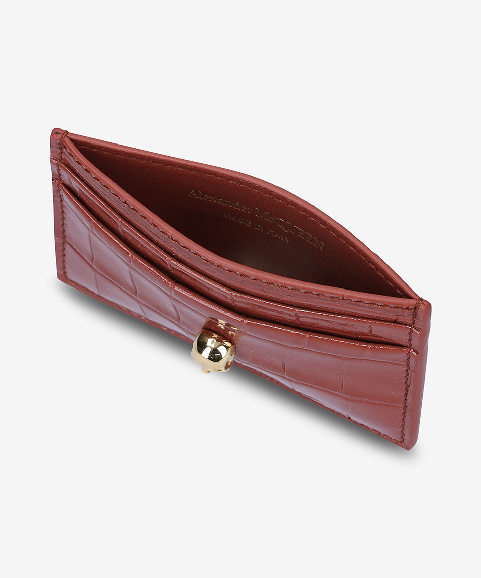 MUSINSA | ALEXANDER McQUEEN Skull Card Holder - Red