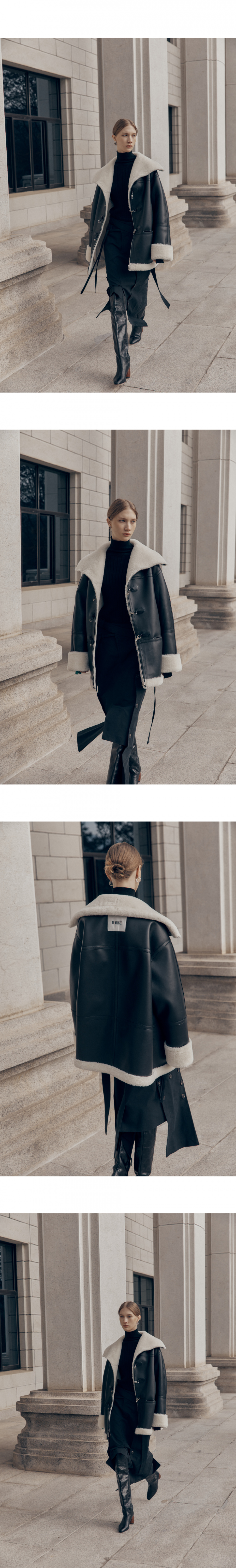 MUSINSA | MUSEE DARIA Faux-Shearing Reversible Mustang Coat