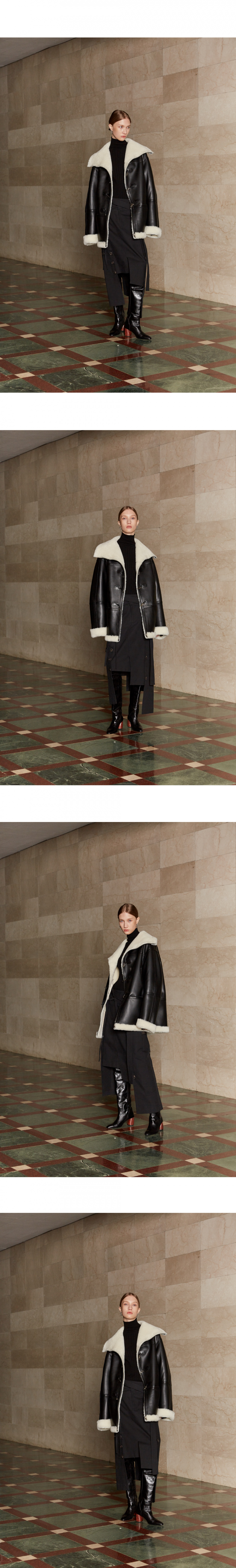 MUSINSA | MUSEE DARIA Faux-Shearing Reversible Mustang Coat