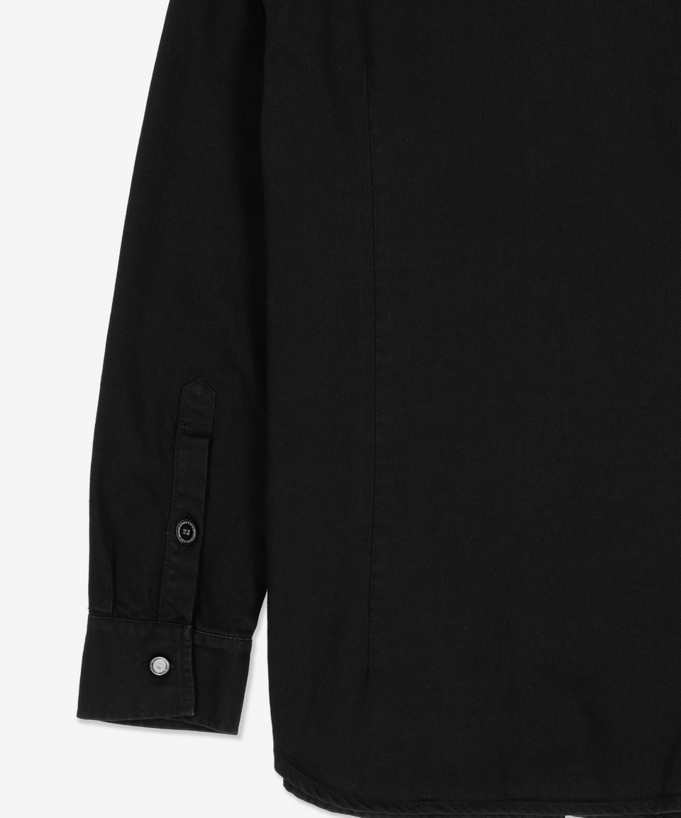 MUSINSA | RAF SIMONS Logo Patch Shirt - Black / 231W242100320099