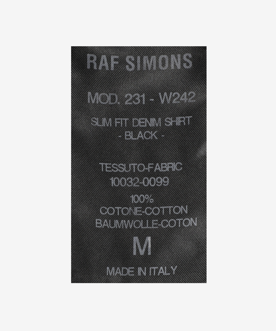 関税・送料込 RAF SIMONS Striped Patches シャツ 関税・送料込 RAF SIMONS Striped Patches シャツ