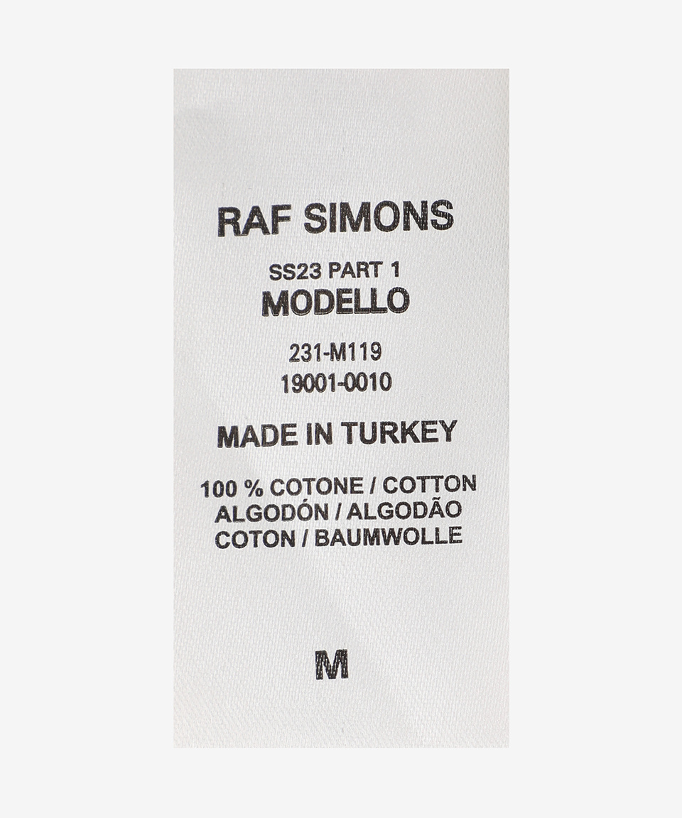 MUSINSA | RAF SIMONS Hand sign short sleeve T-shirt - Light