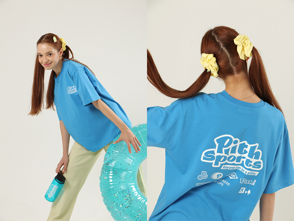 피스스포츠(PITHSPORTS) Basic Logo Tee (Blue) - 사이즈 & 후기 | 무신사