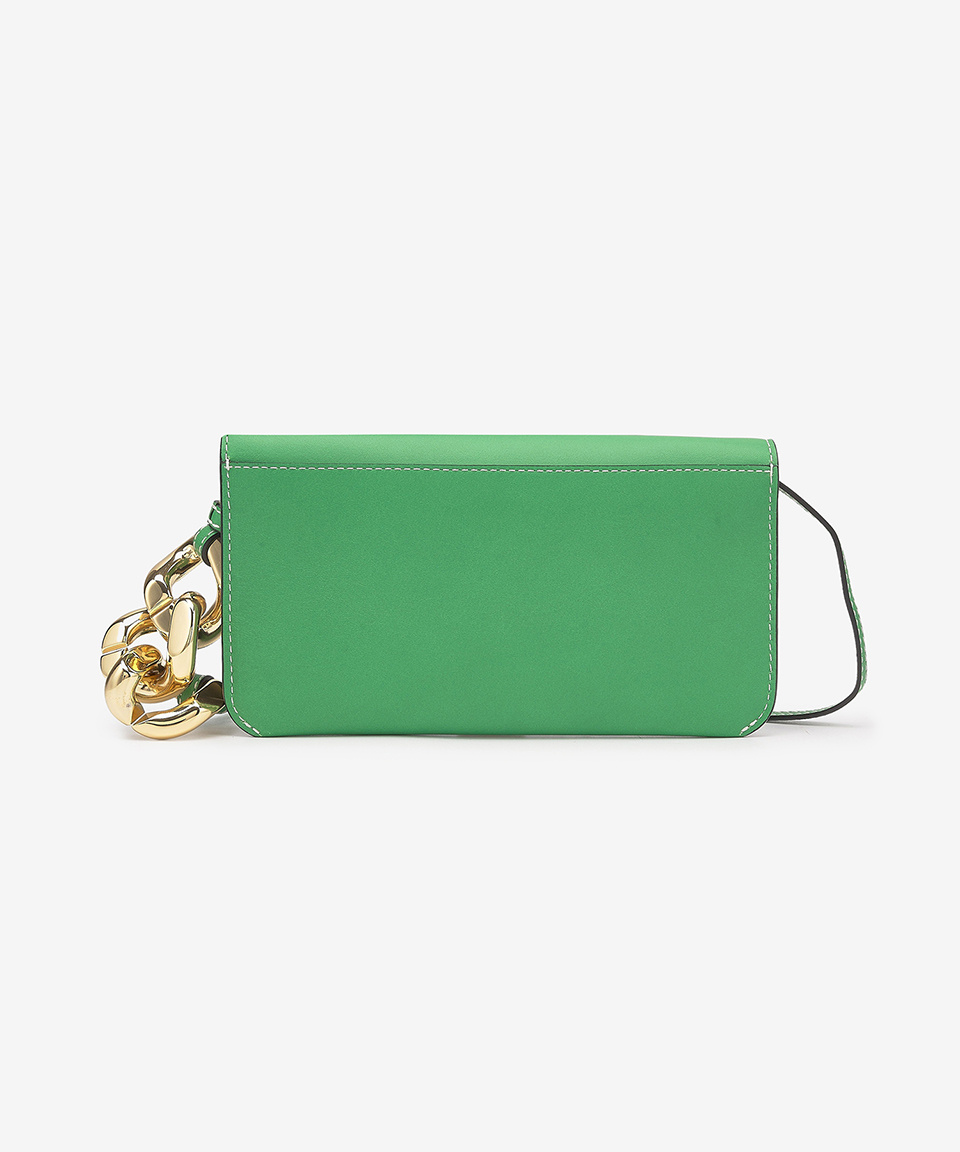 MUSINSA | J.W.ANDERSON Chain Phone Pouch - Bright Green MUSINSA | J.W.ANDERSON Chain Phone Pouch - Bright Green