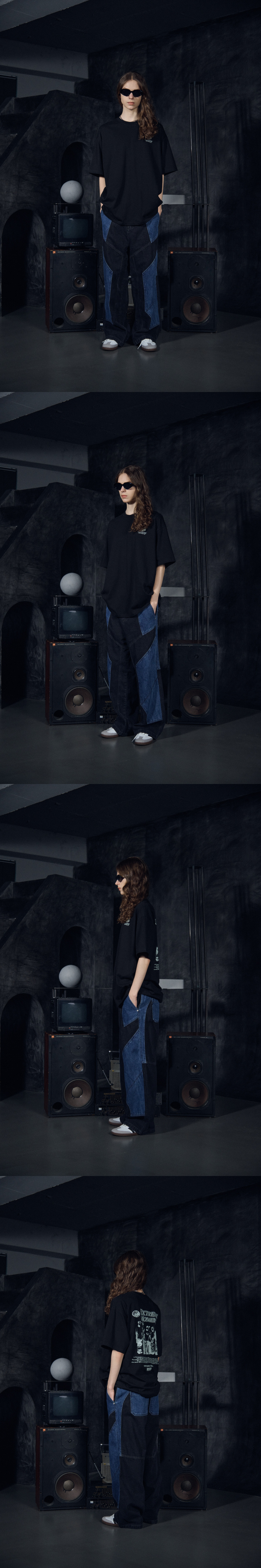 ★CPGN STUDIO_COMPAGNO★ Mixed cut wide denim pants indigo b MUSINSA | CPGN STUDIO Mixed Cut Wide Denim Pants Indigo Black