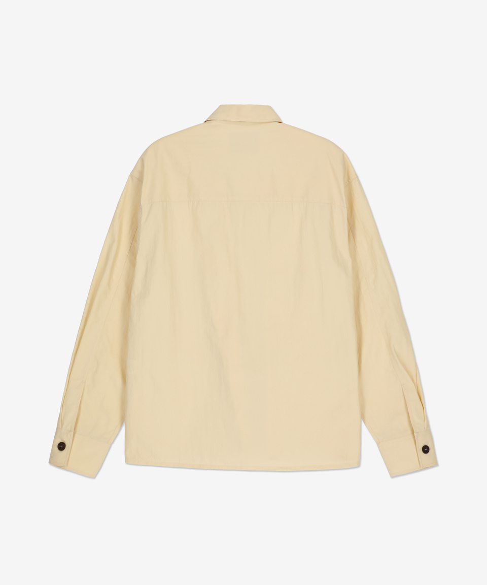 MUSINSA | STUDIO NICHOLSON Oversize Flap Pocket Shirt - Dove