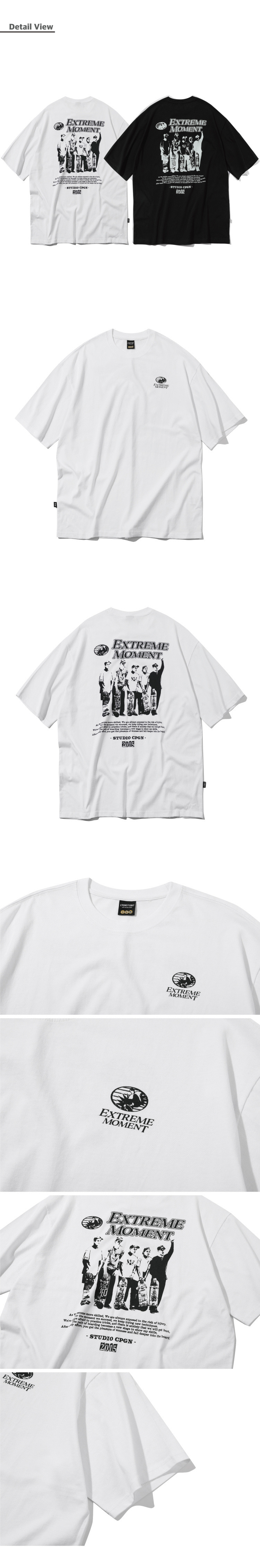 【CPGN STUDIO】23SS★ Extreme Moment Short Sleeve Tee MUSINSA公式 | CPGN STUDIO Extreme moment short sleeve tee white
