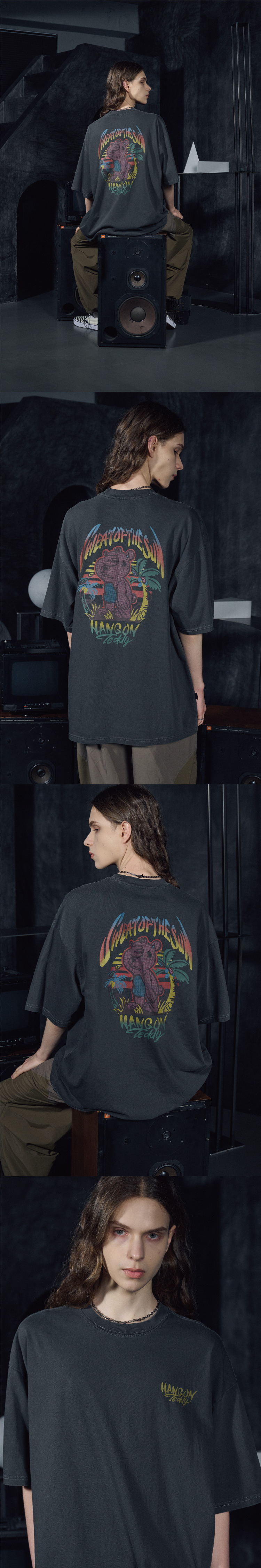 MUSINSA | CPGN STUDIO Hang On Teddy Pigment Short Sleeve Tee