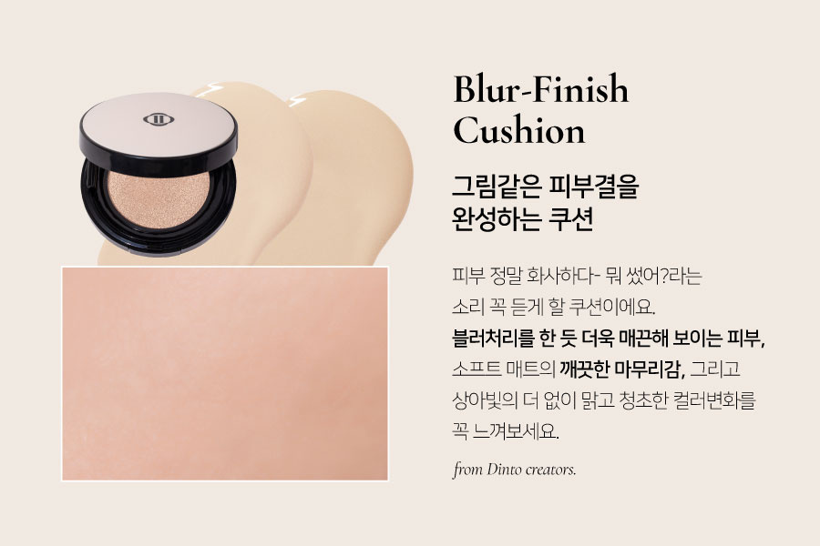딘토(DINTO) [운초] 블러피니쉬 쿠션 본품 2종(택1)