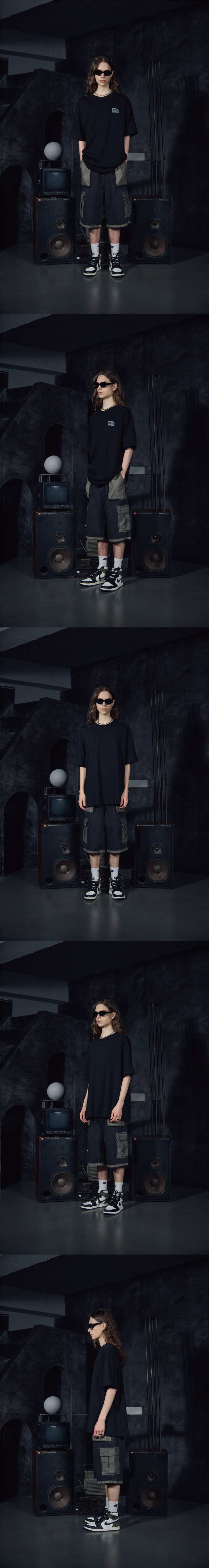 FATIGUE CARGO DENIM PANTS