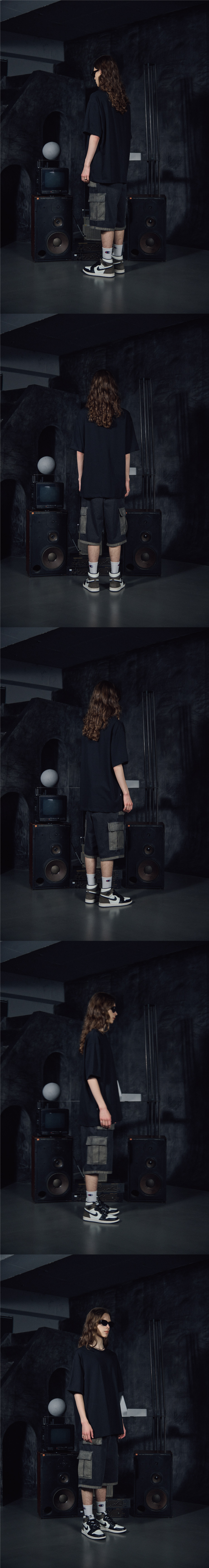 FATIGUE CARGO DENIM PANTS