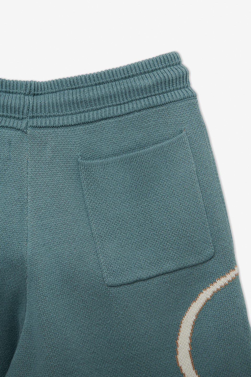 MUSINSA | RHUDE Script Logo Knit Shorts Pants - Sage