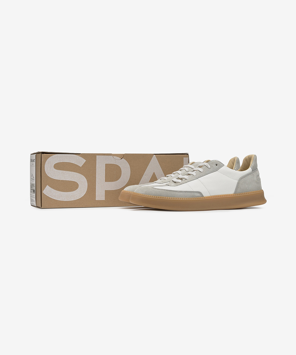 MUSINSA | SPALWART Smash Low Suede Sneakers - Off-White