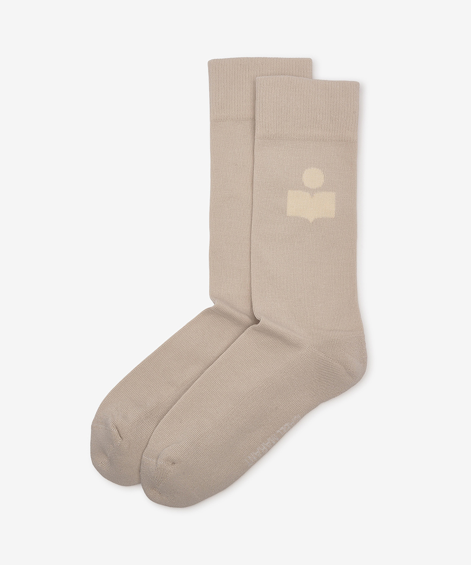 タイツ・ソックス Isabel Marant Jacquard Logo Socks 23PCT003JFA Isabel Marant Jacquard Logo Socks 23PCT003JFA-A1C36A-10YW