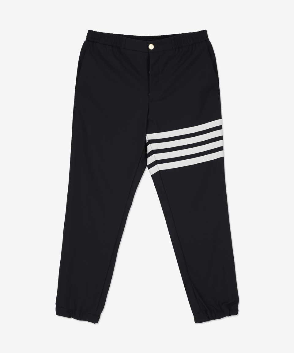 MUSINSA | THOM BROWNE 4 Barangle String Track Pants - Navy
