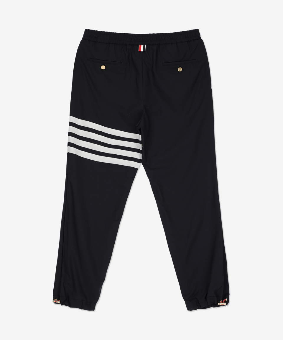 MUSINSA | THOM BROWNE 4 Barangle String Track Pants - Navy