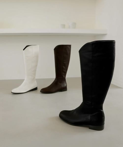 Roab Round Long boots (2.5cm)